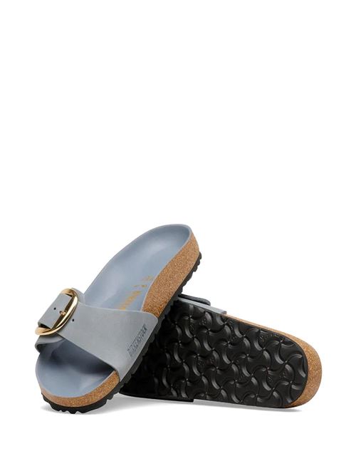 Ciabatte Birkenstock Madrid Big Buckle in pelle oliata color grigio basalto BIRKENSTOCK | MADRID BIG1032090
